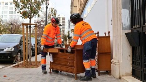 València recoge 7.000 toneladas de muebles en el primer semestre de 2025