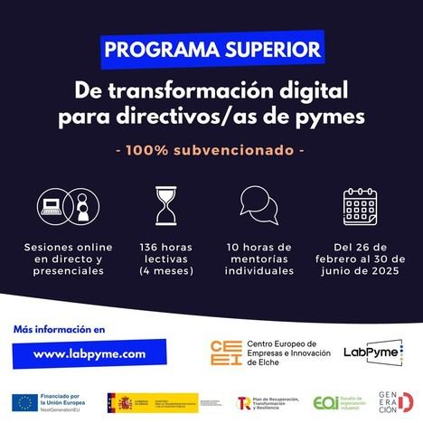 Inicia la décima edición del curso de competencias digitales para directivos de PYMES en Elche